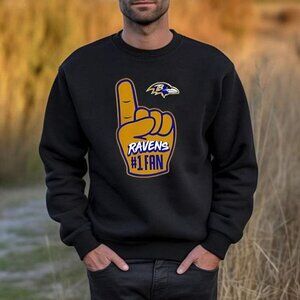 Baltimore Ravens Sweatshirt Retro NFL Vintage Crewneck Classic Football Fan 05